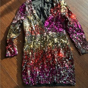 Sequin Multicolor Dress - Southern Fried Chics
